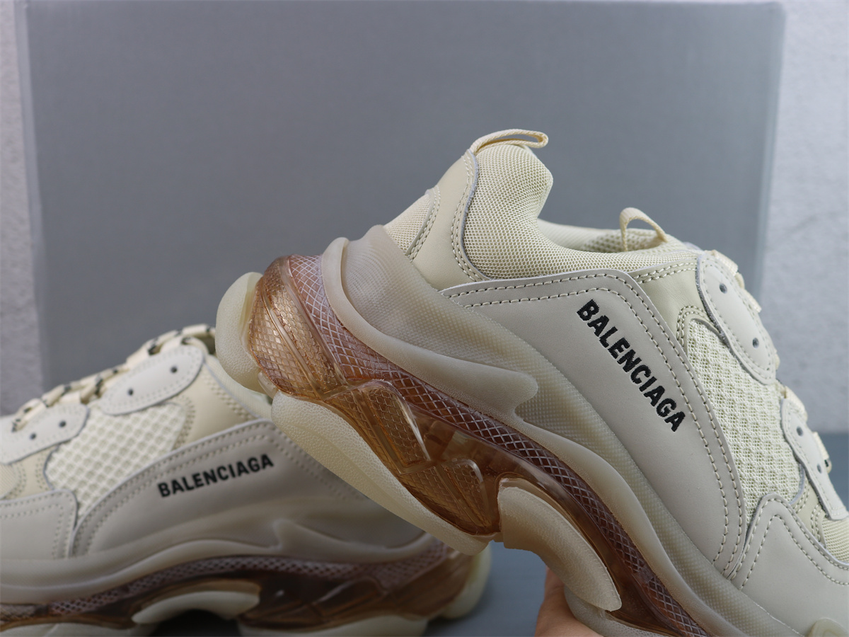 G5 Batch Balenciaga Triple S Clear Sole Sneaker In BEIGE 544351W2GA19710